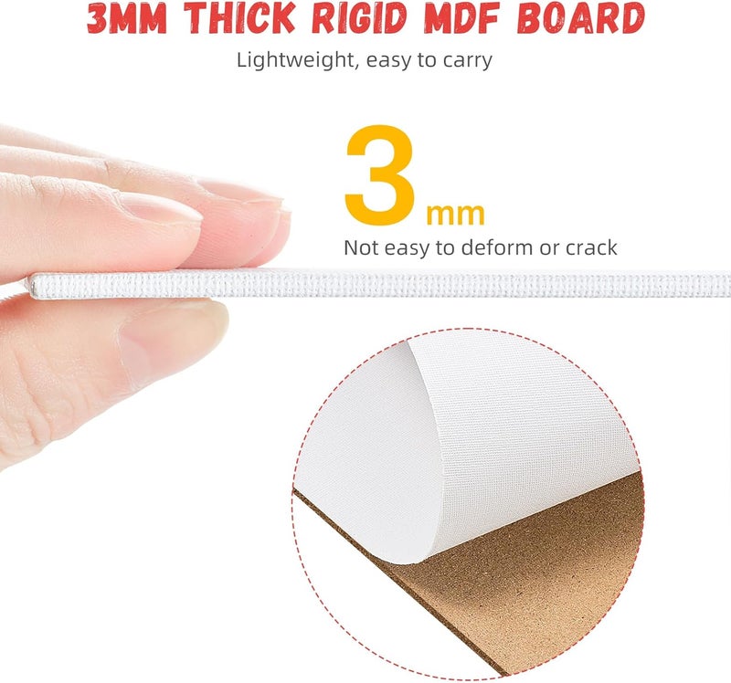 Simetufy 36 Pack 8x10 Inch Canvas Boards for Painting, Blank Canvas Panels Gesso Primed Acid-Free 100% Cotton for Acrylics Oil Watercolor Tempera Paints - Image 5